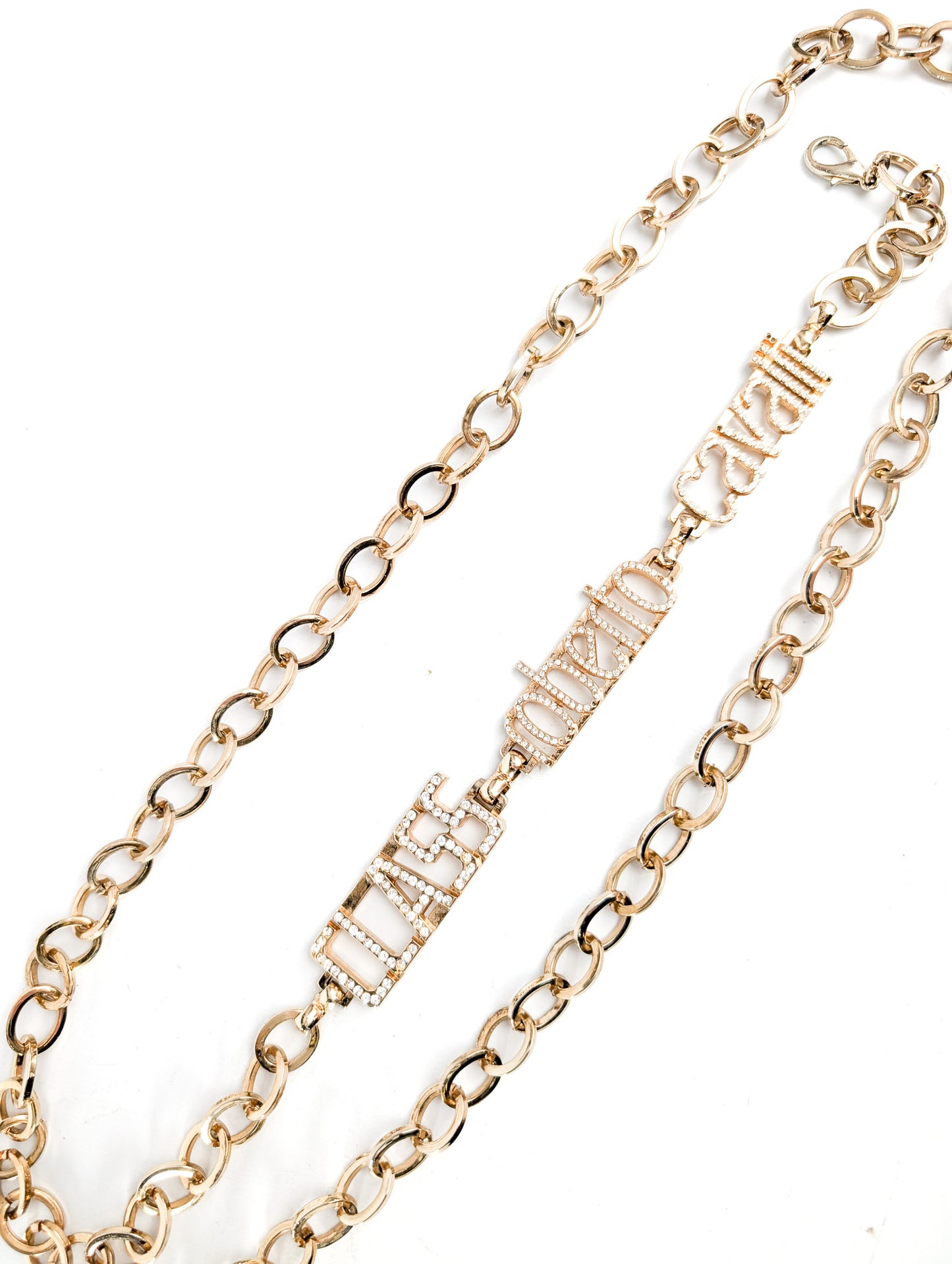 Roberto Cavalli gold chain belt