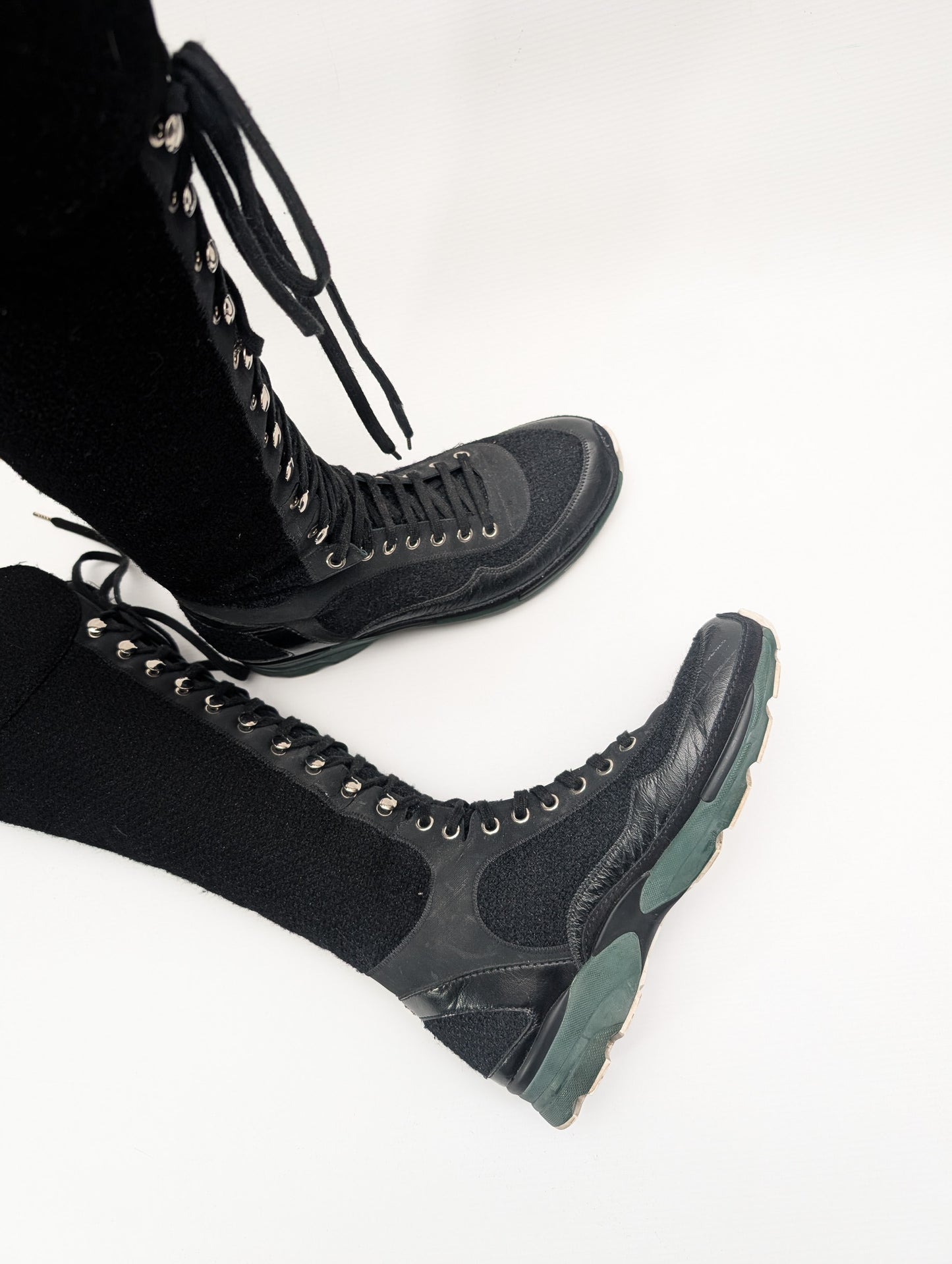 Chanel F/W 2014 tweed sport boots - EU39|UK6|US8