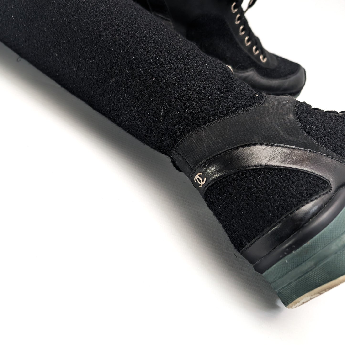 Chanel F/W 2014 tweed sport boots - EU39|UK6|US8