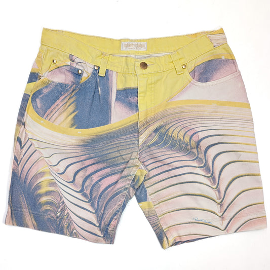 Roberto Cavalli Psychedelic Print Shorts - M