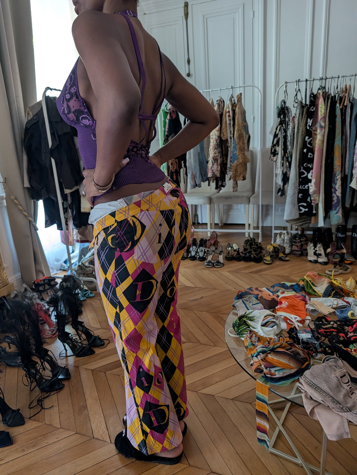 Dior by Galliano Harlequin Trousers - A/W2004 - L