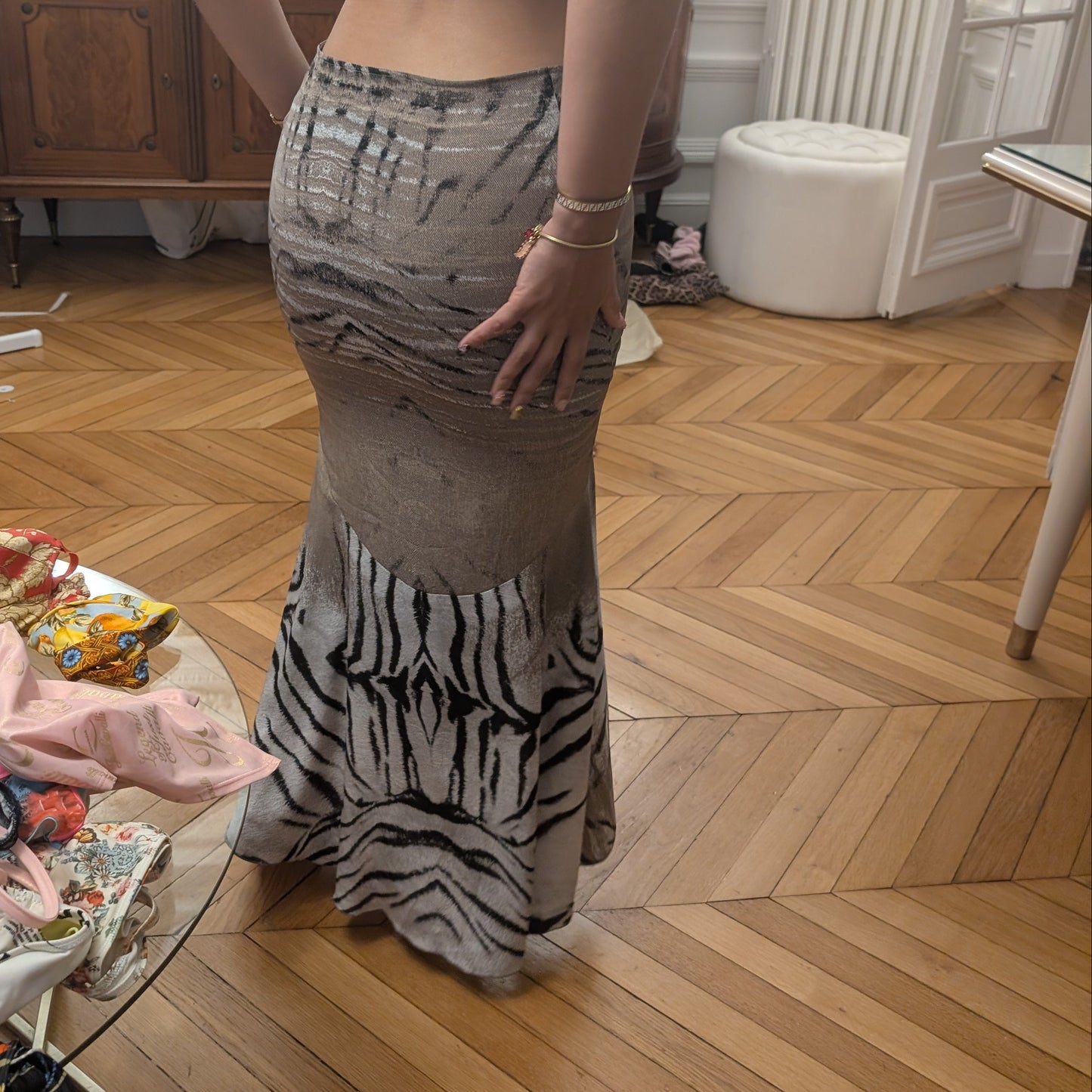 Just Cavalli silk skirt - M