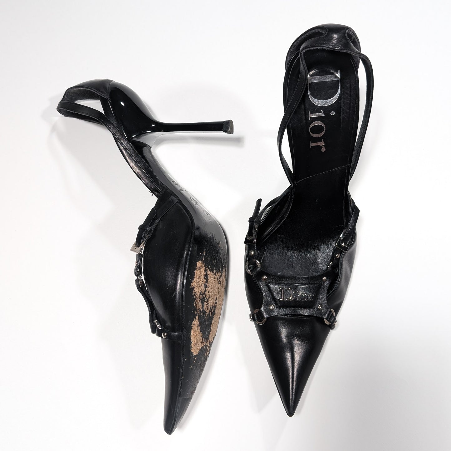 Dior Slingback by Galliano bondage F/W 2003 - EU40|UK7|US9