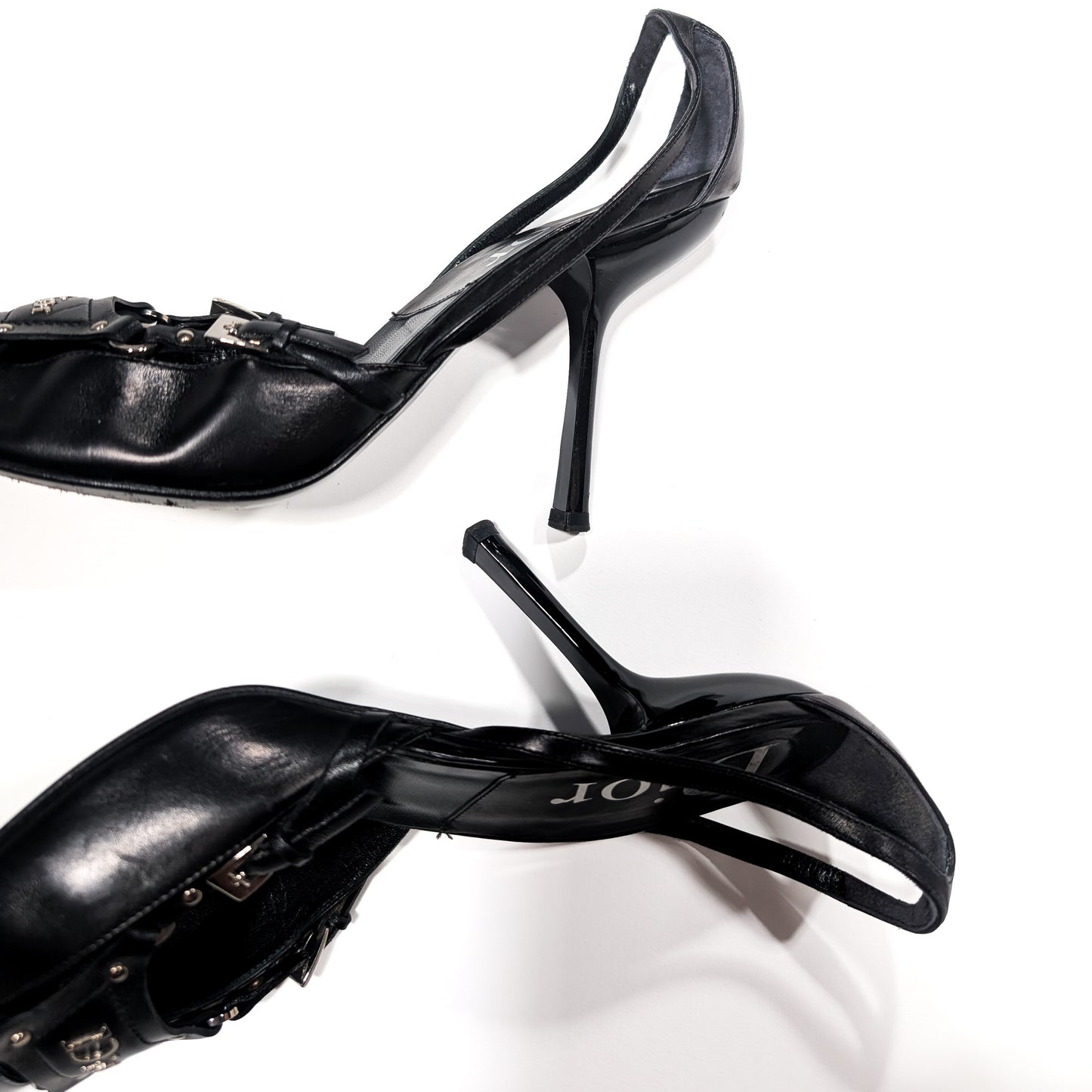 Dior Slingback by Galliano bondage F/W 2003 - EU40|UK7|US9