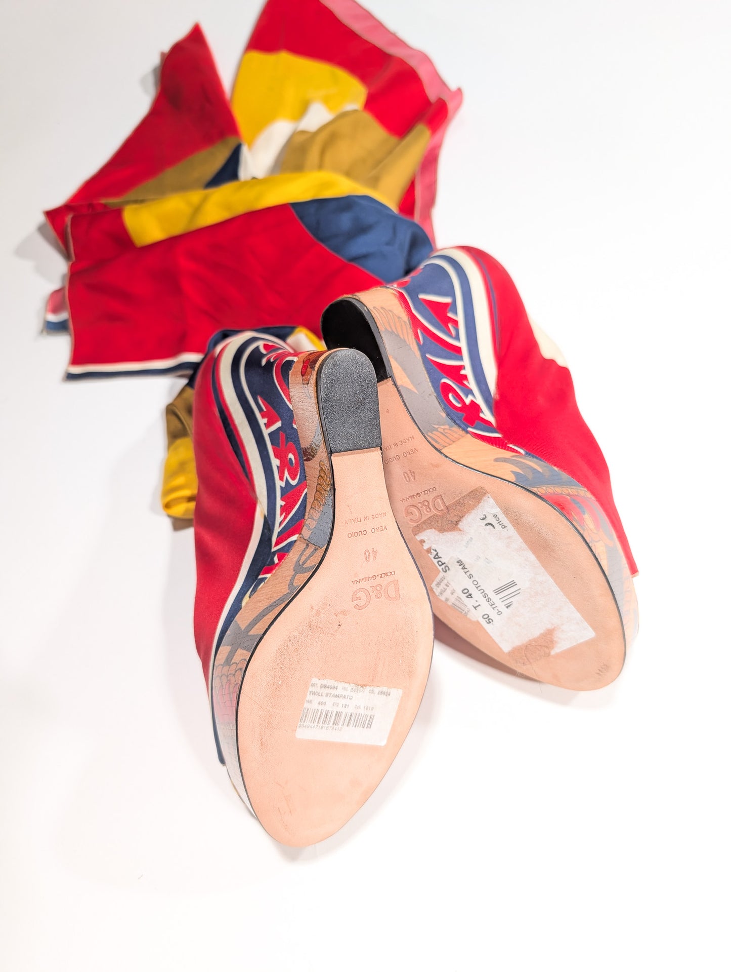 Sandales foulard Dolce & Gabbana - EU40|UK7|US9