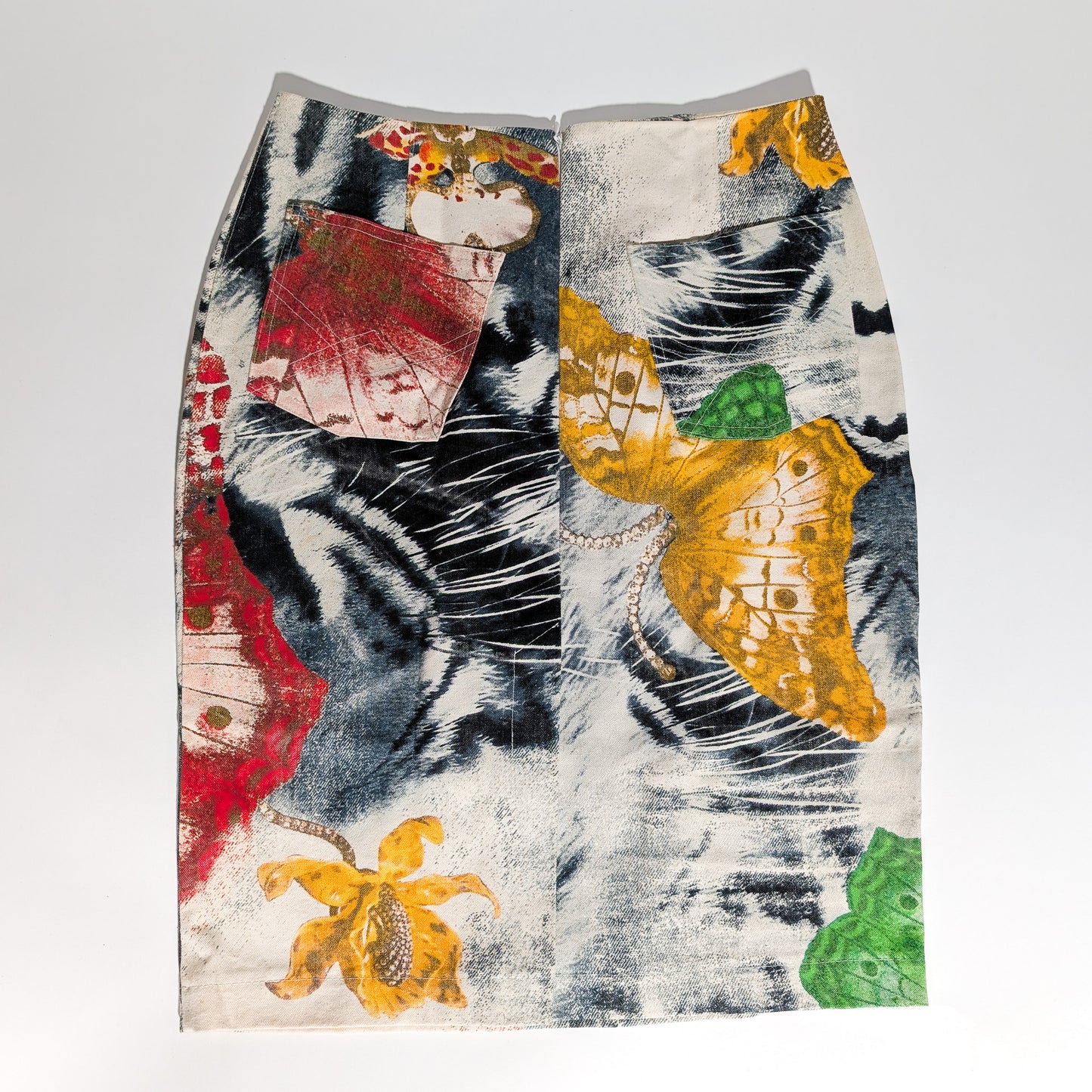 Roberto Cavalli "Butterfly" Skirt - M