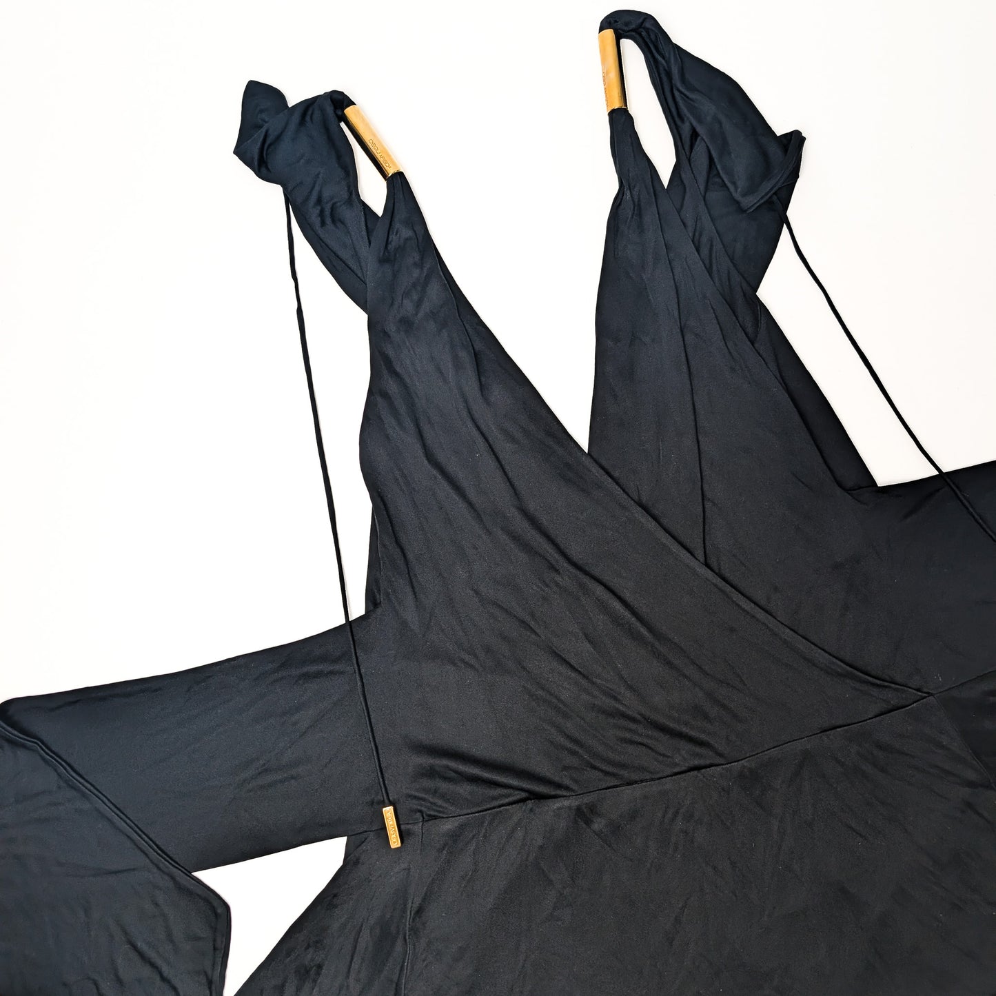 Dsquared2 black low-cut dress