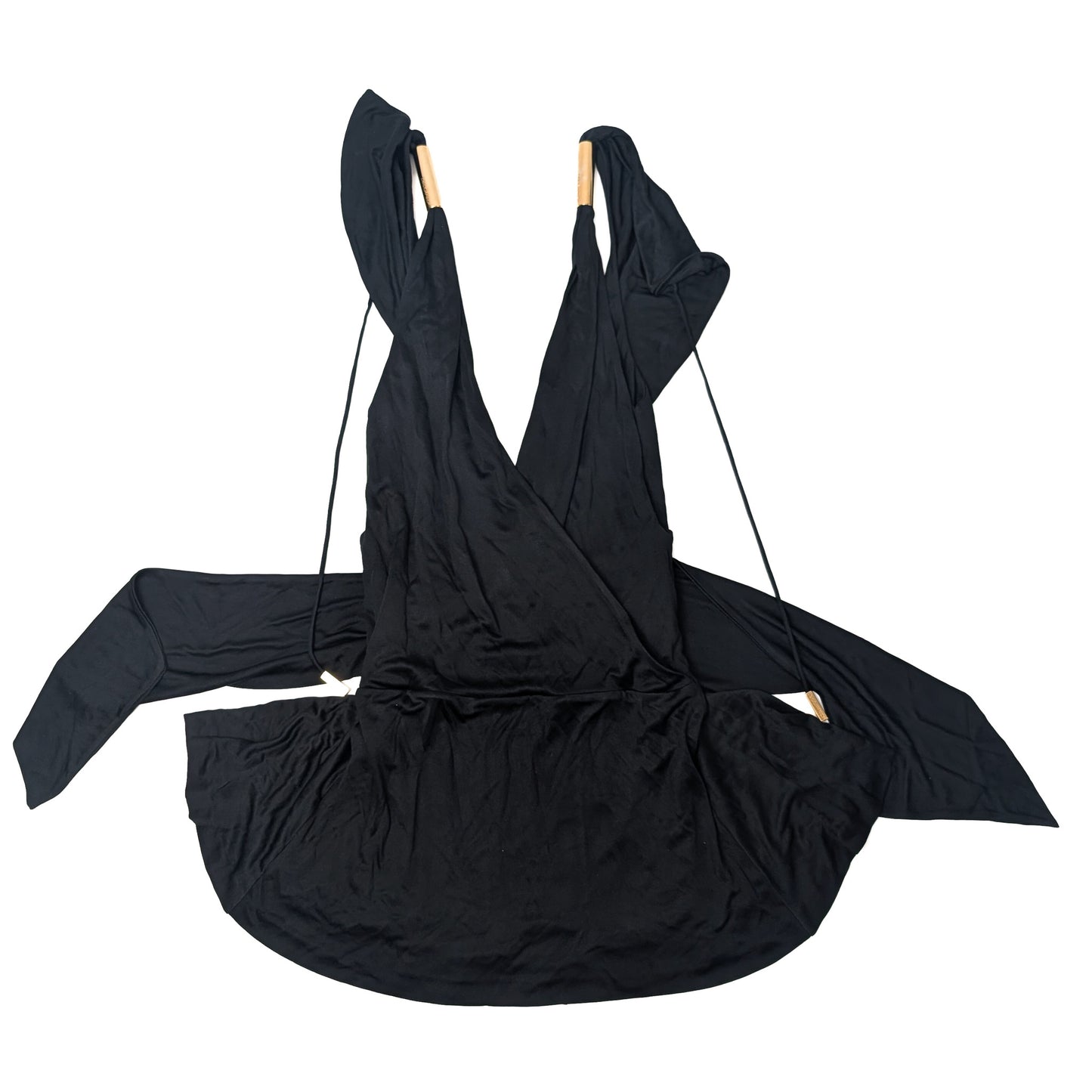 Dsquared2 black low-cut dress