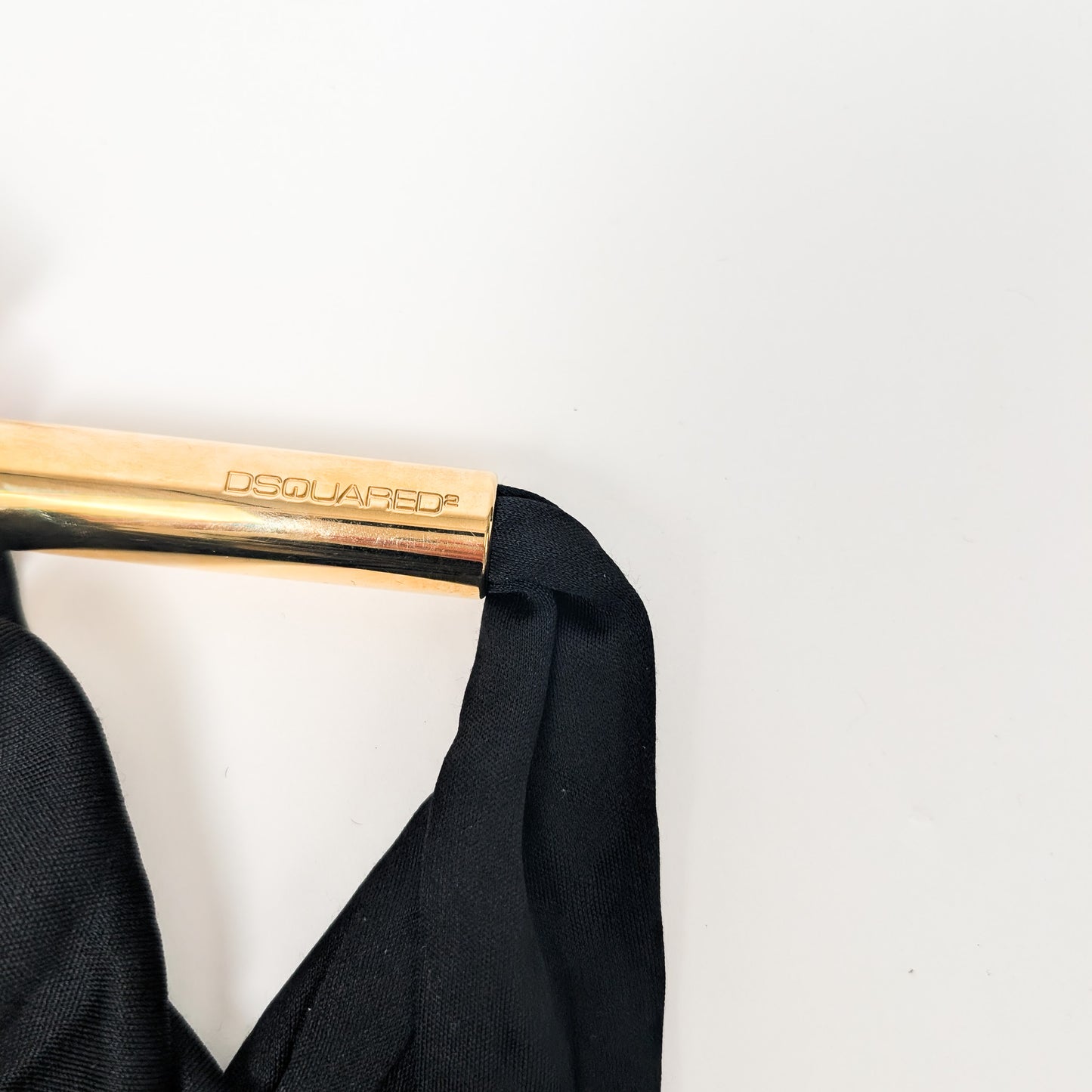 Dsquared2 black low-cut dress