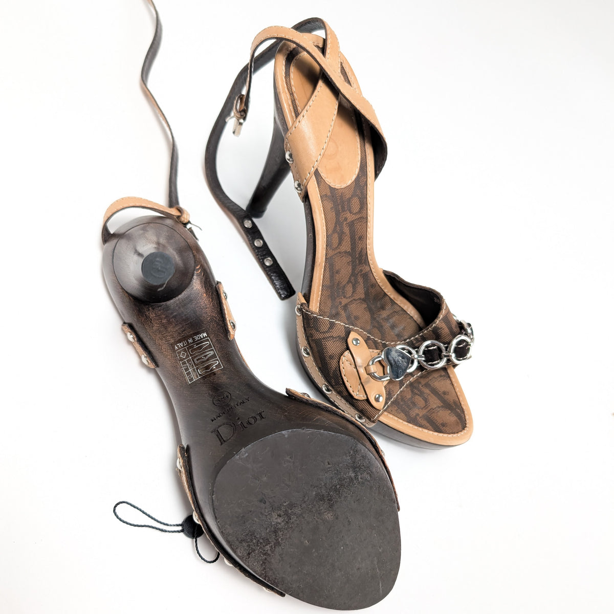 Dior by Galliano monogram sandals - EU38|5UK|7US