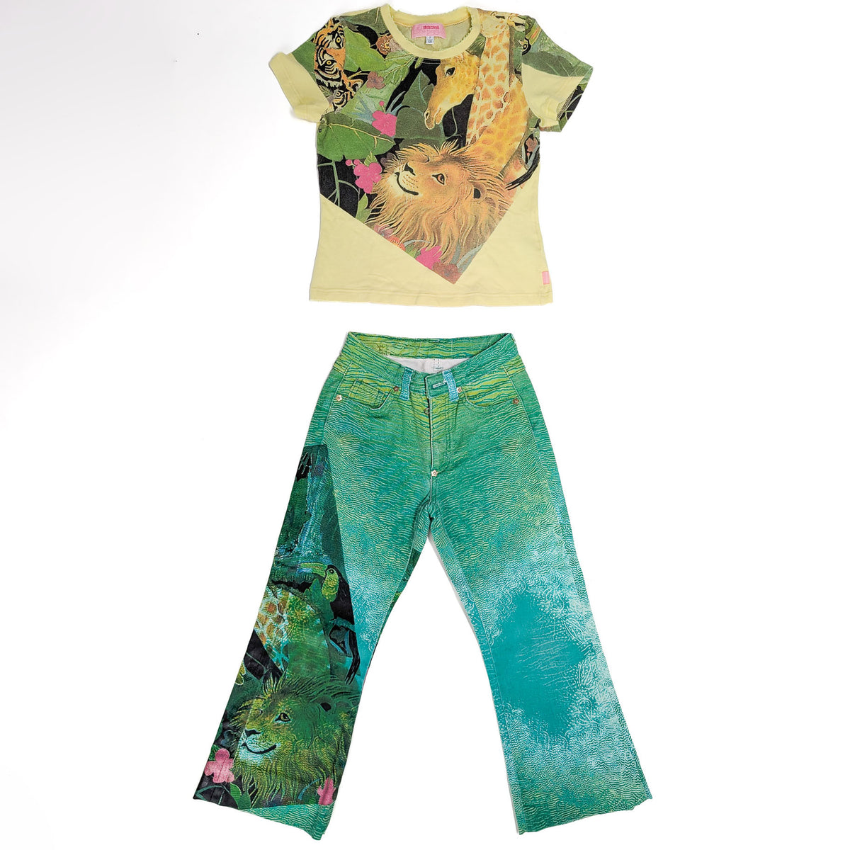 Roberto Cavalli pants and t-shirt set - 6Y