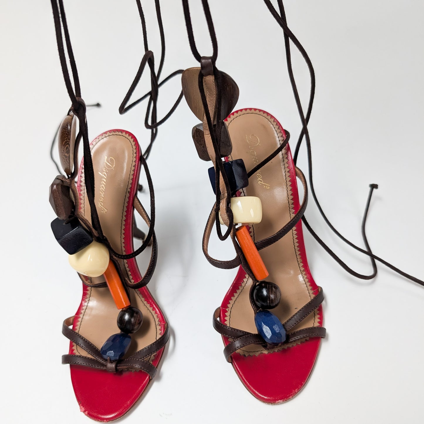 Dsquared2 Geometric Heel Sandals S/S 2014 - EU36|3UK|5US
