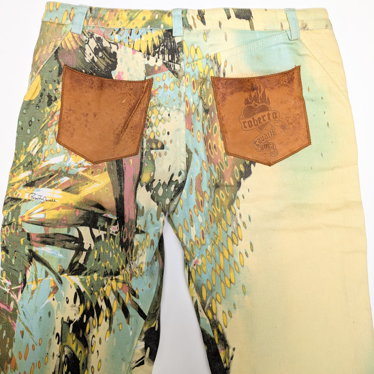 Roberto Cavalli "parrot" trousers - M