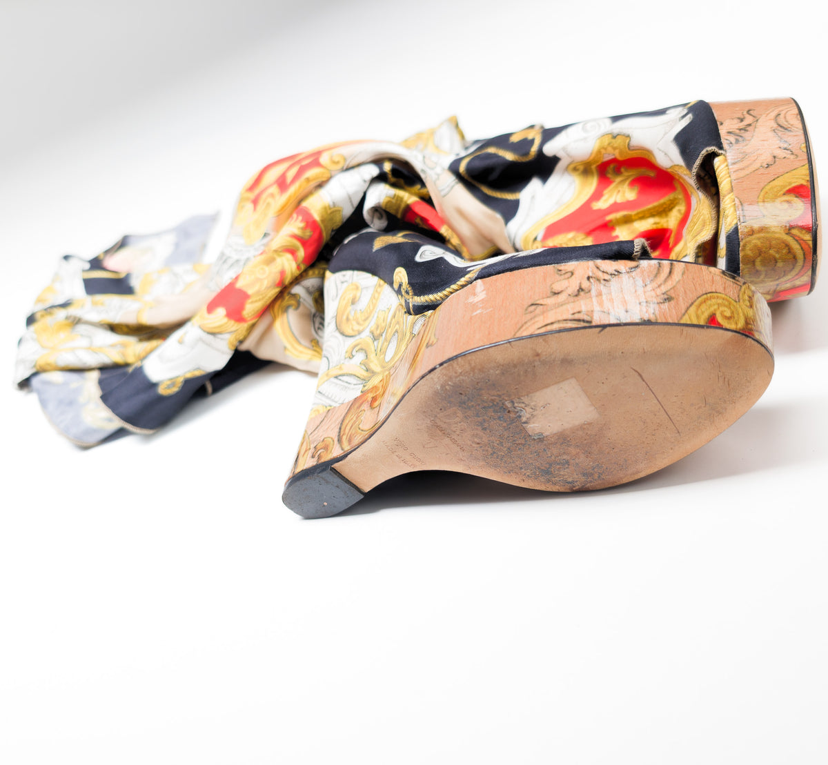 Dolce & Gabbana Scarf Sandals S/S 2012 - EU37|UK4|US6