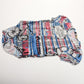John Galliano "newspaper" monogram bodysuit, bib and hat set - 6m