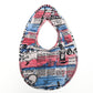 John Galliano "newspaper" monogram bodysuit, bib and hat set - 6m