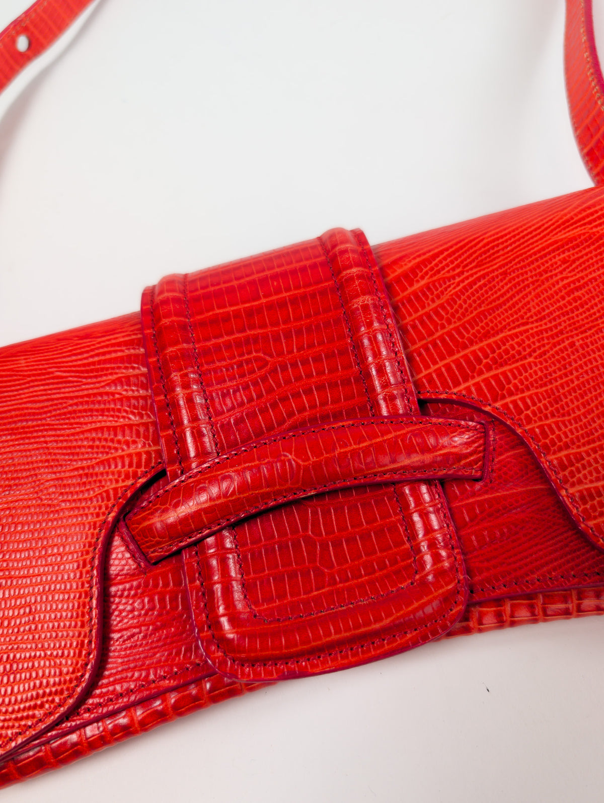 Roberto Cavalli bag in vermilion red leather