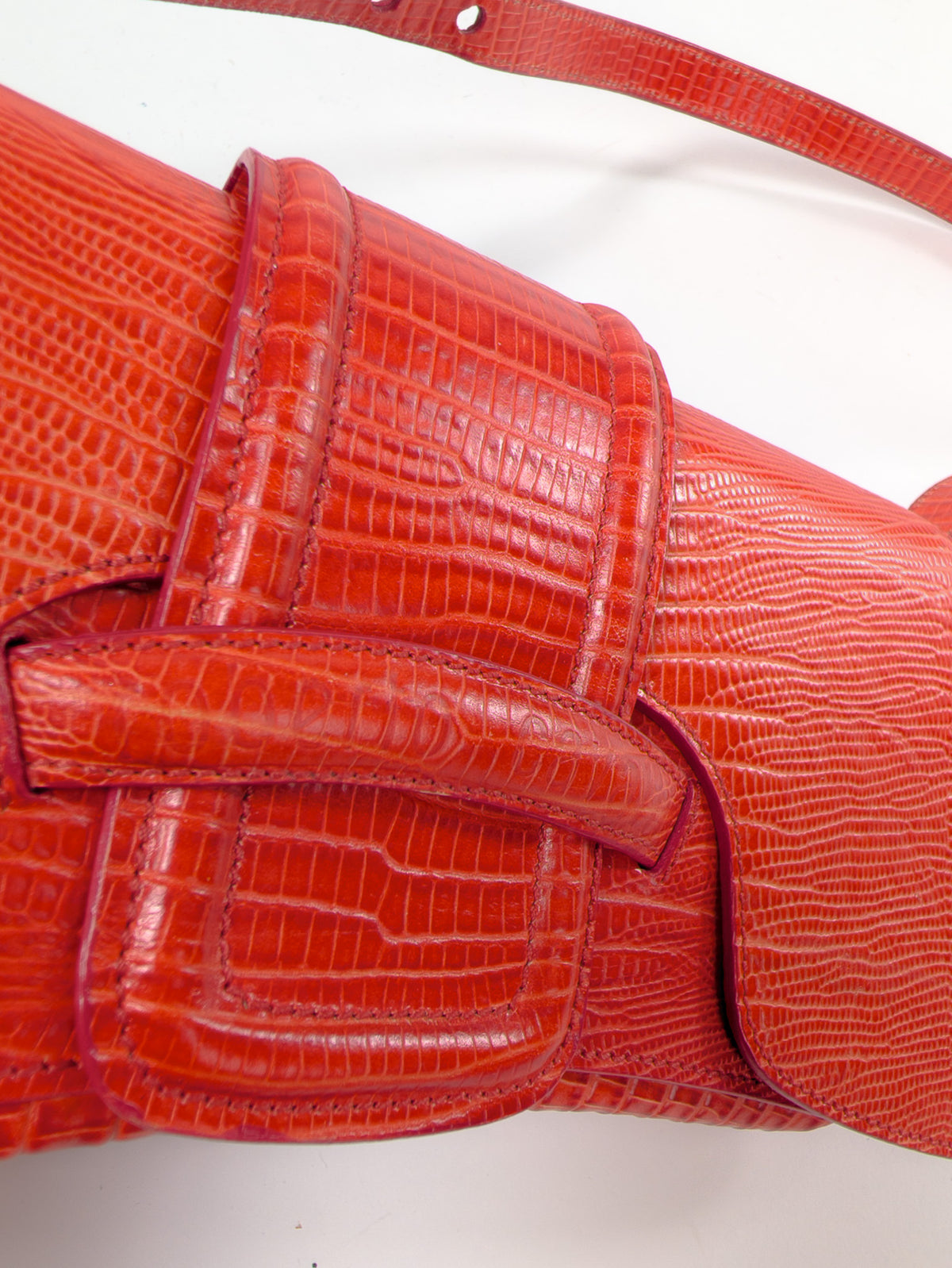 Roberto Cavalli bag in vermilion red leather