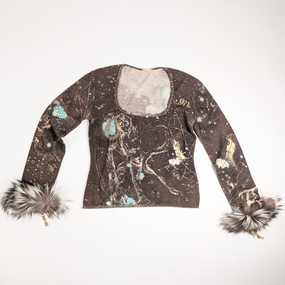 Roberto Cavalli Zodiac Constellation Print Sweater - AW2003