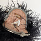 John Galliano feather bag