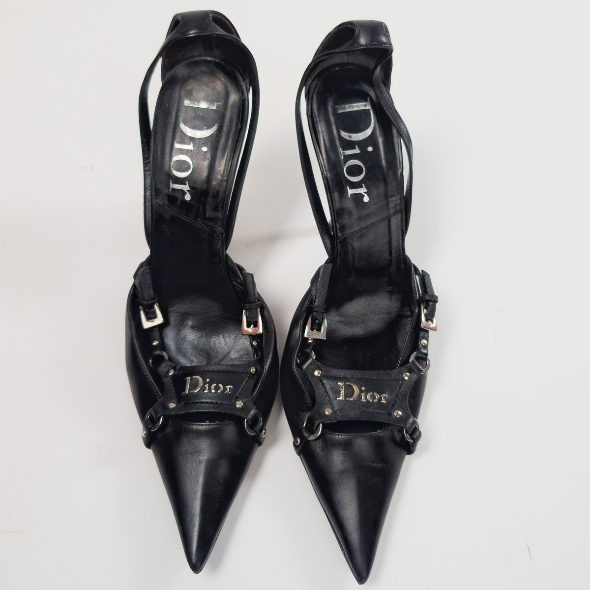 Dior by Galliano bondage slingbacks, F/W 2003 – EU 38 | UK 5 | US 6