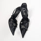 Dior by Galliano bondage slingbacks, F/W 2003 – EU 38 | UK 5 | US 6