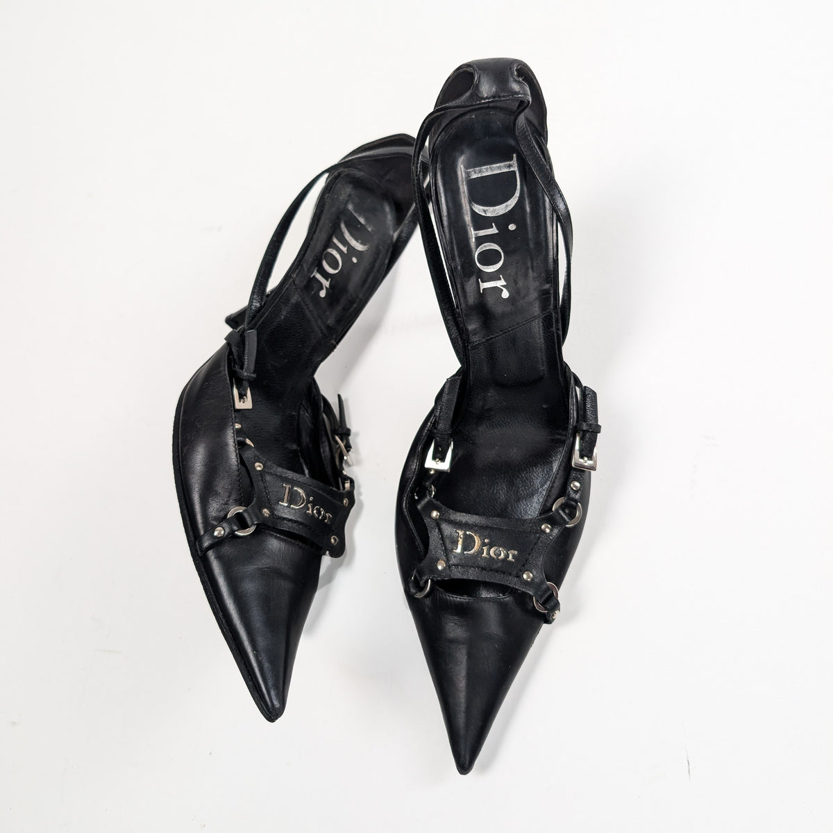 Dior by Galliano bondage slingbacks, F/W 2003 – EU 38 | UK 5 | US 6