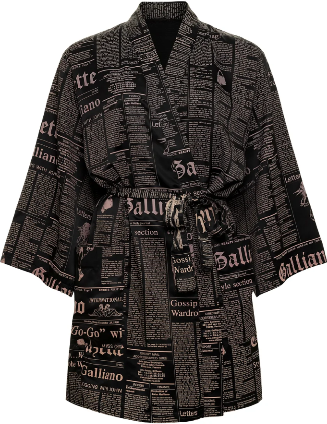 Galliano Kimono Jacket Dress