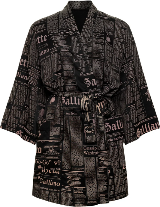 Galliano Kimono Jacket Dress