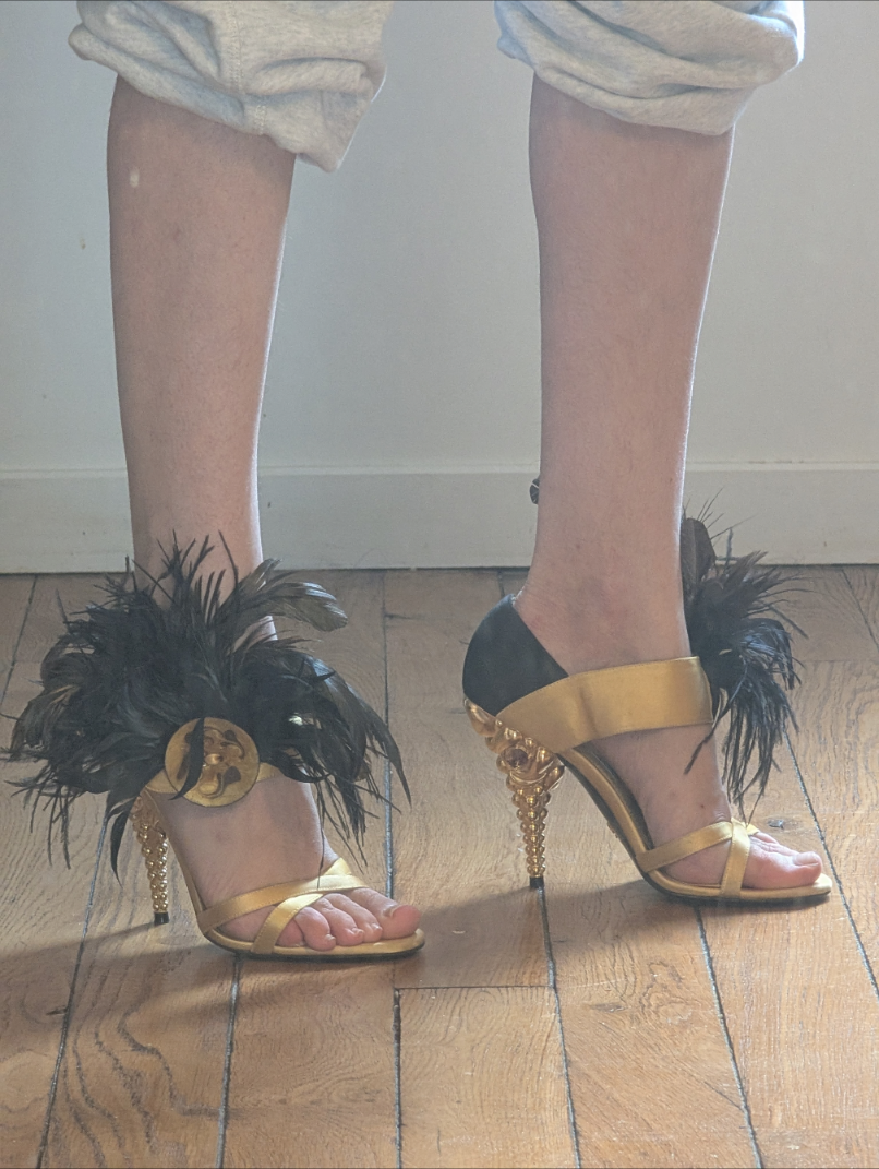 Prada "gold" sandals - EU36|UK3|US5