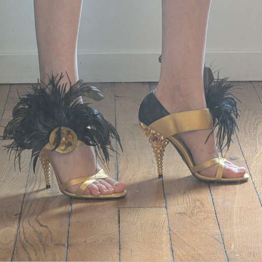 Prada "gold" sandals - EU36|UK3|US5