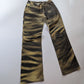 Roberto Cavalli tiger print jeans trousers - L