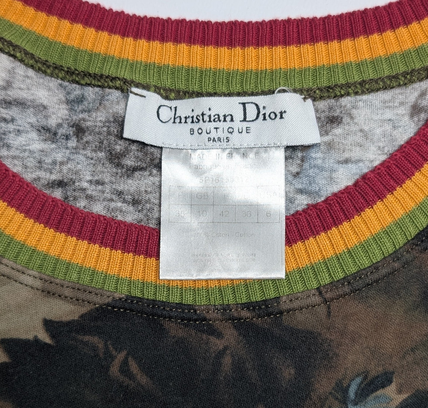 Rasta top "Dior Love" - ​​Dior by Galliano - M