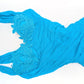 Robe La Perla cintré en mousseline bleu