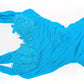 Robe La Perla cintré en mousseline bleu