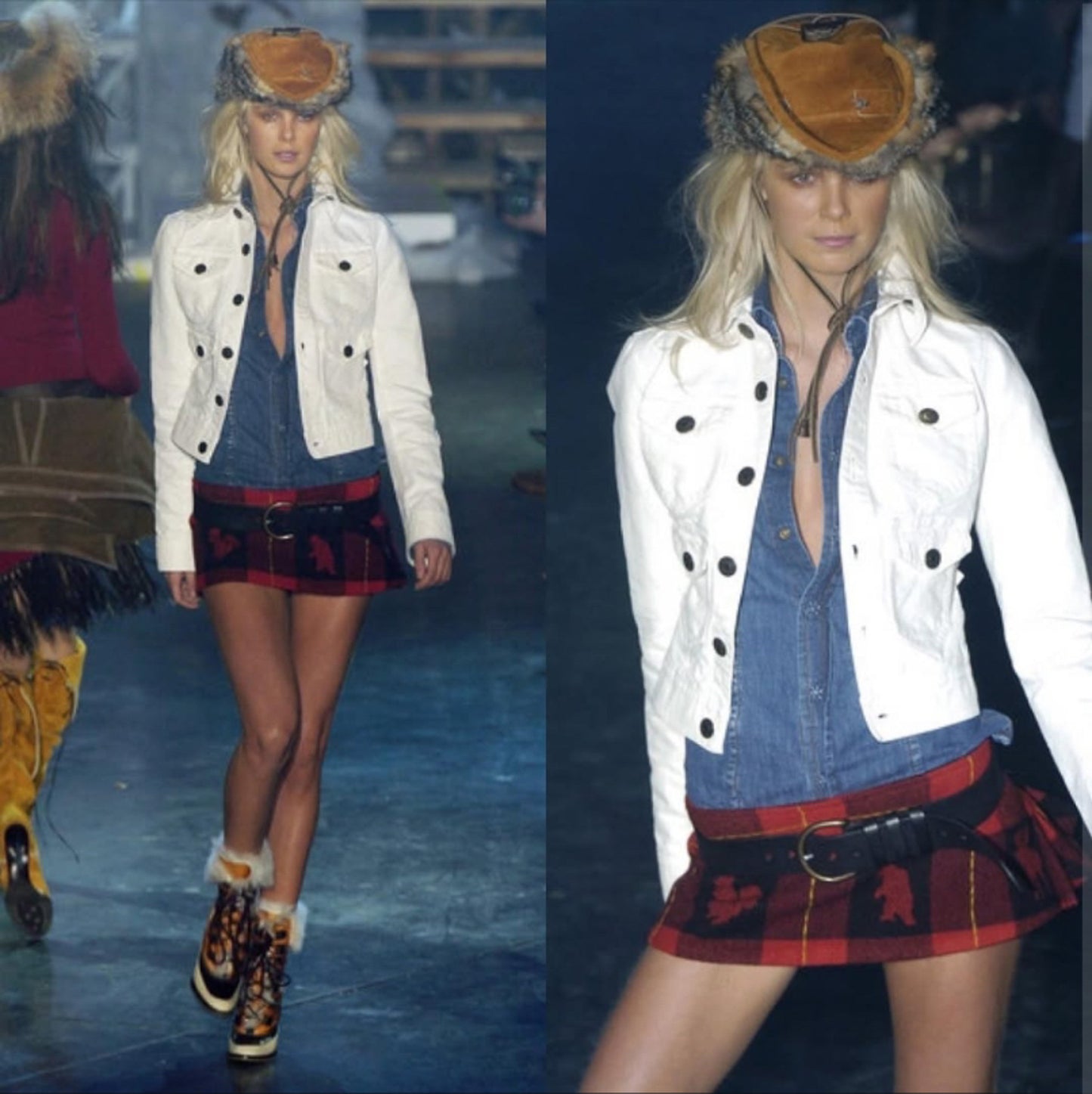 Dsquared2 F/W 2004 Jacket and Skirt Set - M
