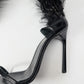 Yves Saint Laurent Ostrich Sandals - EU36|3UK|5US & EU37|4UK|6US & EU38|5UK|7US