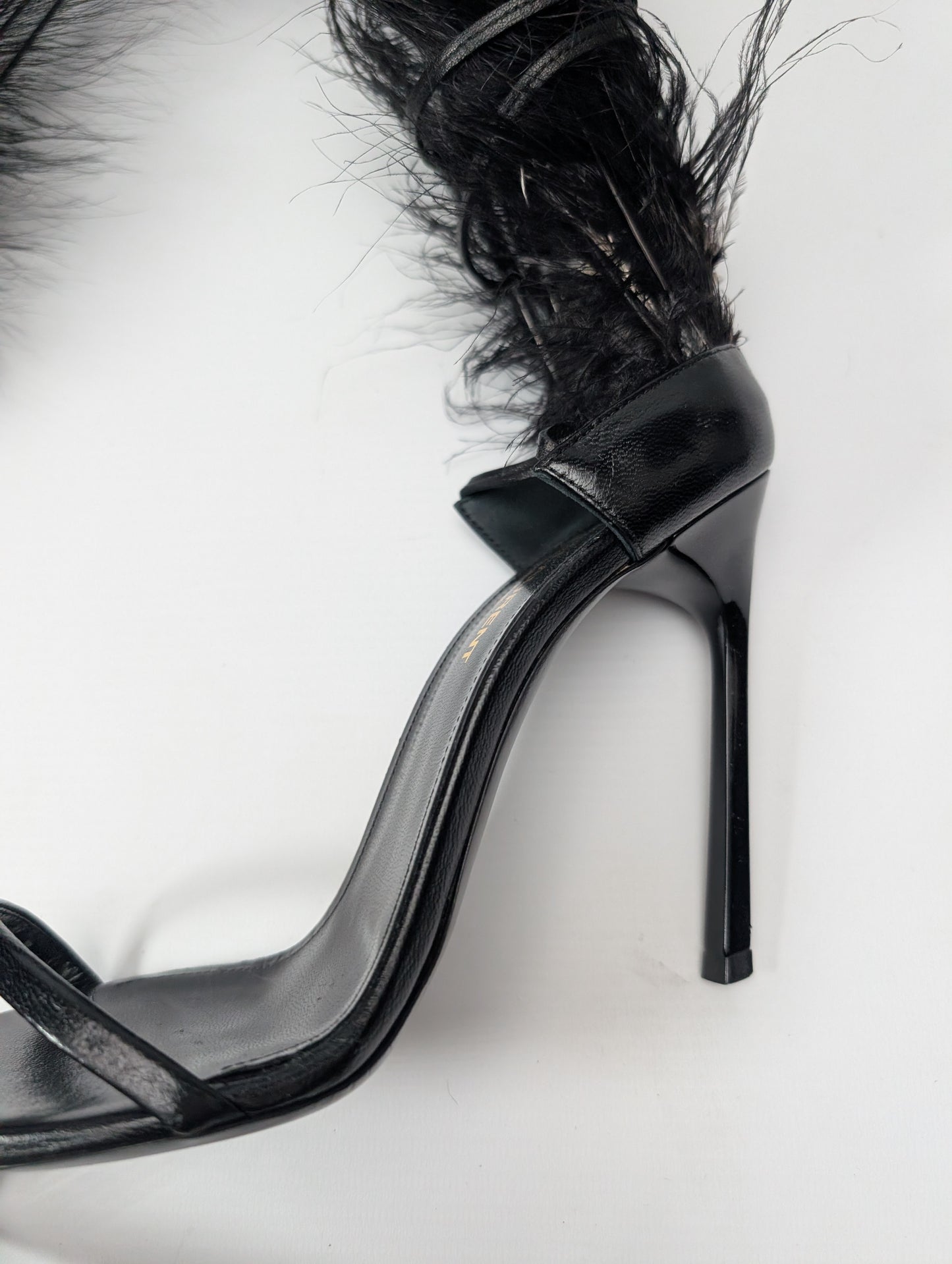 Yves Saint Laurent Ostrich Sandals - EU36|3UK|5US & EU37|4UK|6US & EU38|5UK|7US