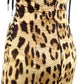 Dolce & Gabbana leopard corset strapless dress M