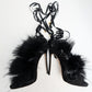 Dsquared2 Riri fur sandals - EU39|UK6|US8