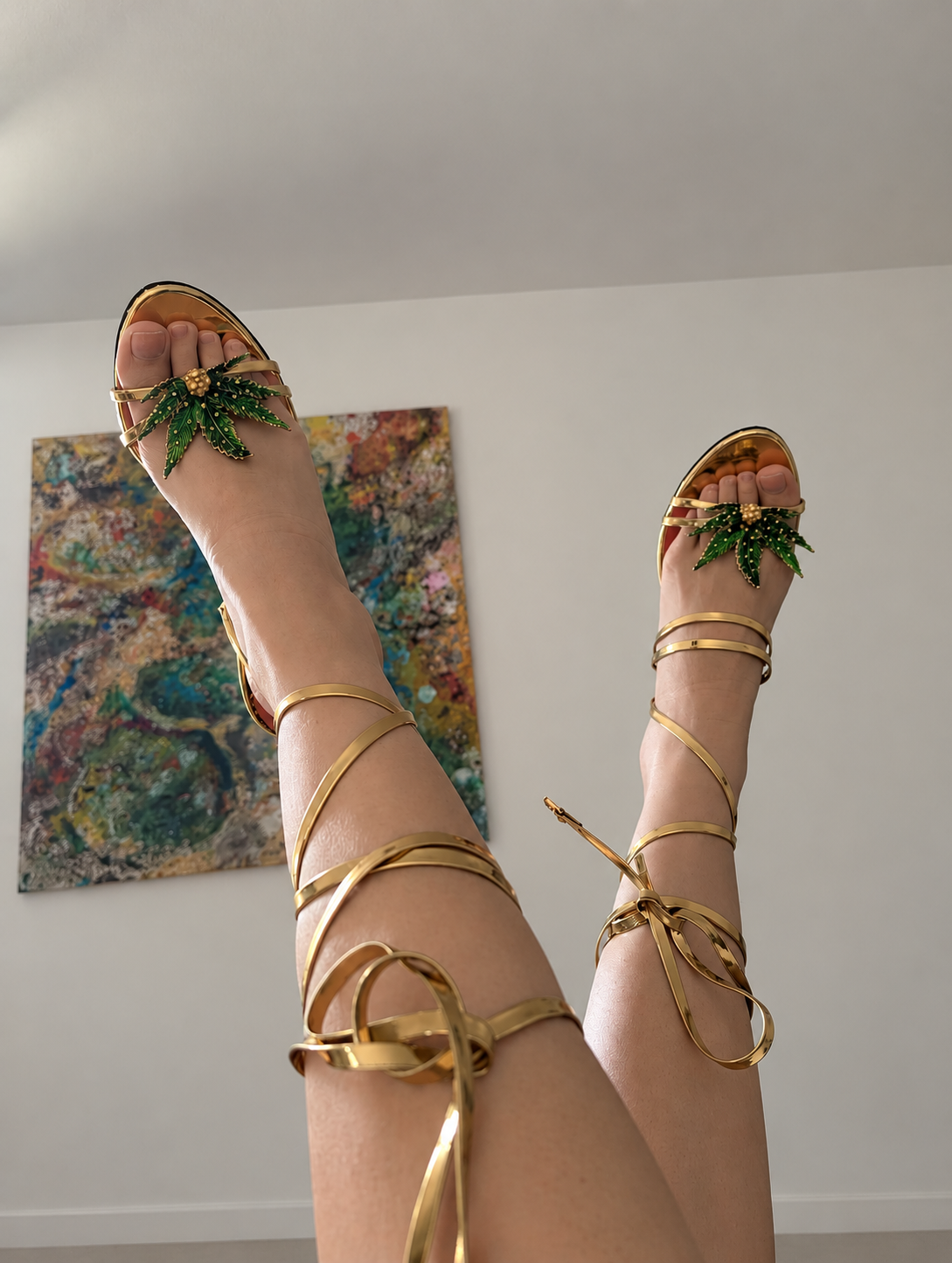 Dsquared2 "Cannabis" Sandals - EU40|7UK|9US