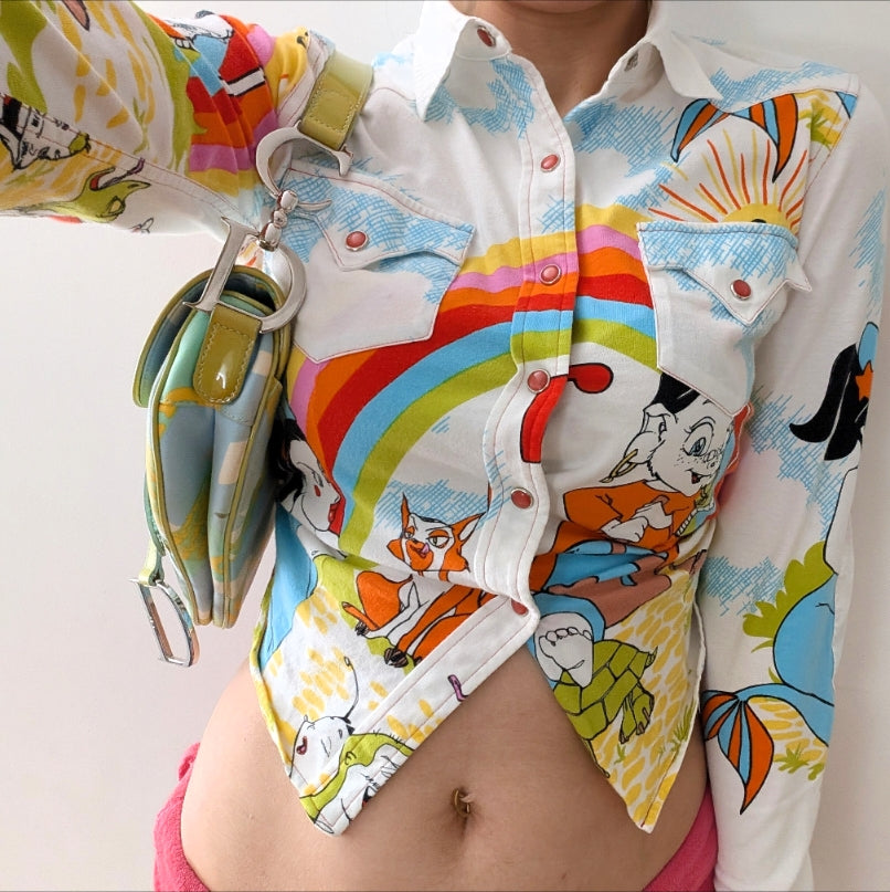 Dior shirt by Galliano - Cartoon Collection 2002