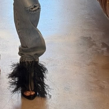 Givenchy by Riccardo Tisci "feather" sandals - EU39.5|UK6.5|US8.5