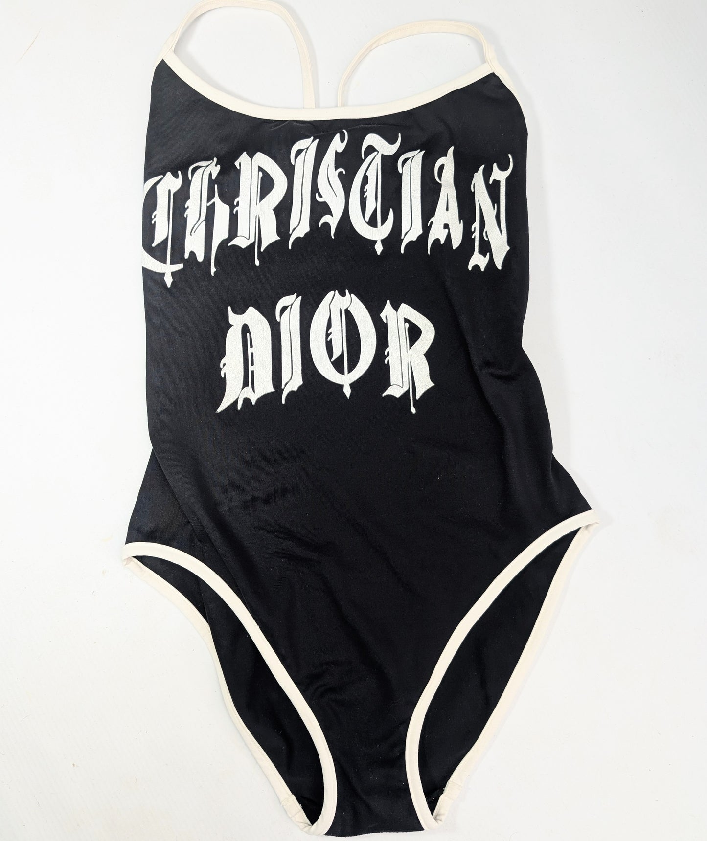 Dior by Galliano monogram "Hardcore" one-piece swimsuit