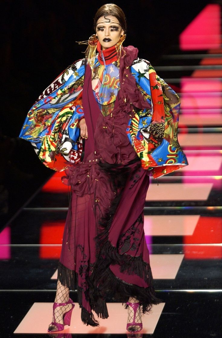 Robe Dior par Galliano - Collection 2004 Rasta Mania