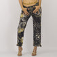 Roberto Cavalli Zodiac Constellation Print Stretch Denim Pants - AW2003