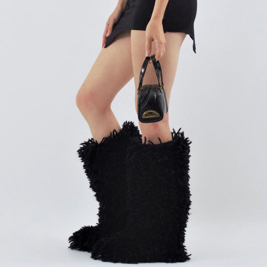 Dolce & Gabbana furry boots - 36FR