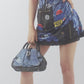 Mini Saddle Bowler Denim Dior bag by Galliano