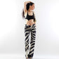 Roberto Cavalli Zebra pattern jeans - S