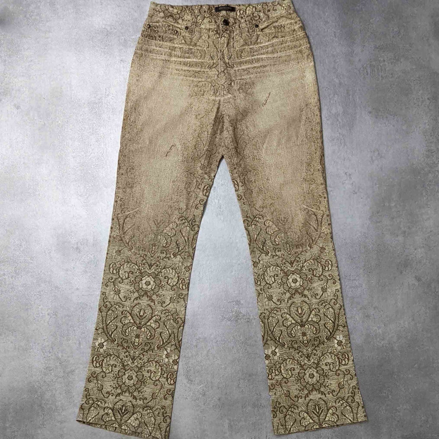 Roberto Cavalli jeans with "embroidery" motif - M